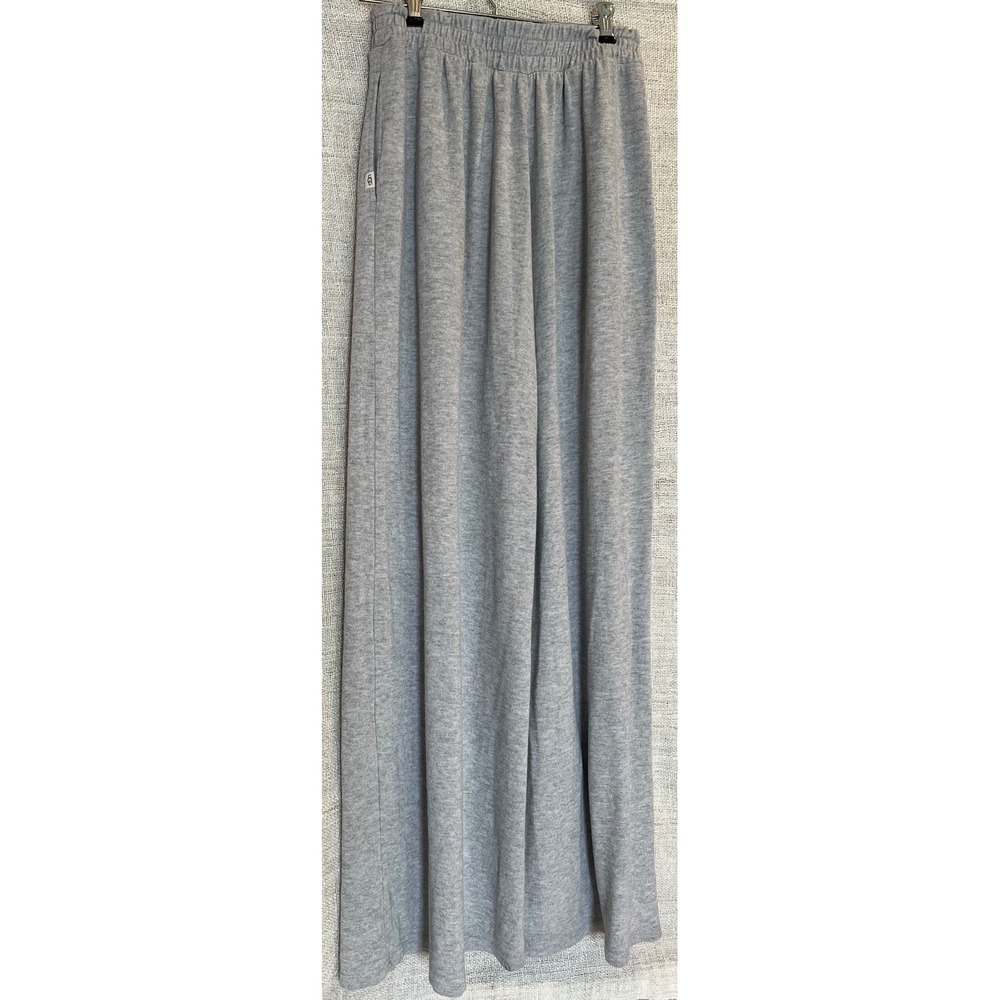 UGG Holsey Wide Leg Lounge Pants Heather Grey Ecovero Viscose Small 1152744